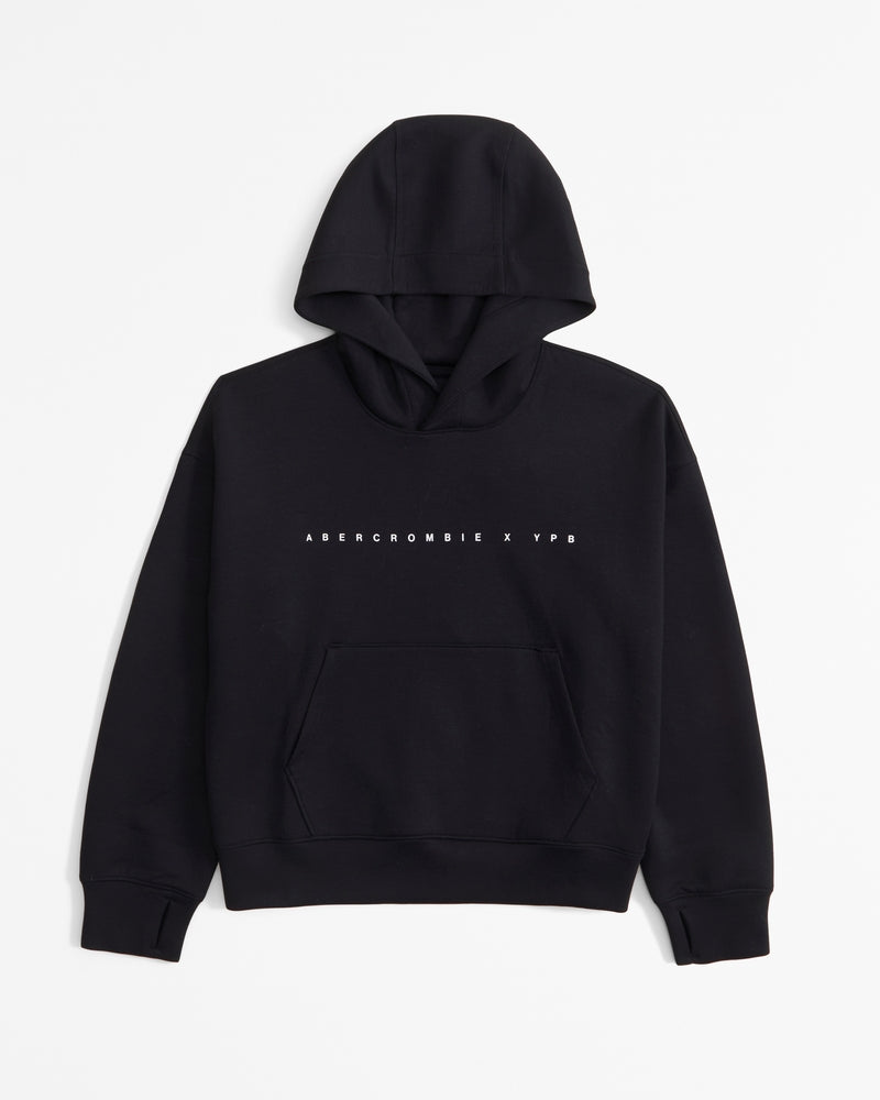 ypb neoknit active logo popover hoodie